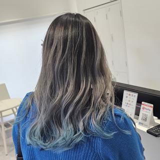 ロング カラー E Komo hair所属・Wow❕E Komo hair 永井一輝のヘアスタイル