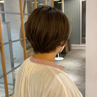 ショート カラー 髪質改善 イオリのヘアスタイル