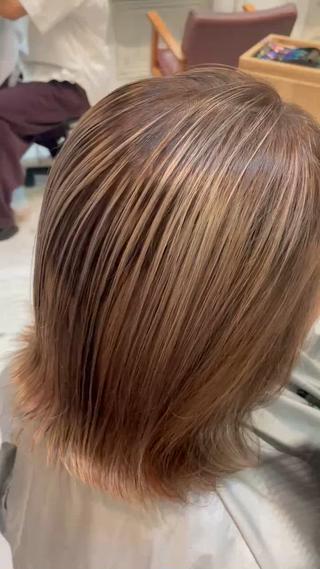 ミディアム カラー liko by maris所属・髪質改善／ブリーチ 宮武　湧斗のヘアスタイル