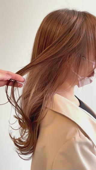 ロング カラー 心斎橋/ブリーチなし 髪質改善/レイヤーのヘアスタイル