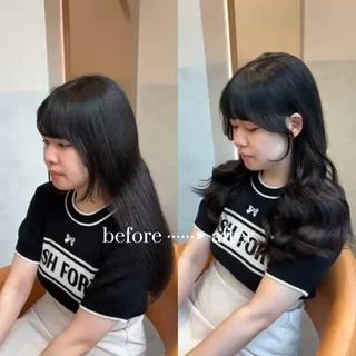 ロング 韓国ヘア🇰🇷 トヨキトキコのヘアスタイル