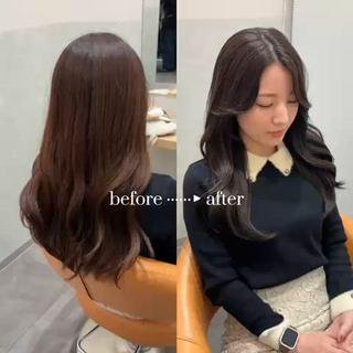 ロング カラー 韓国ヘア🇰🇷 トヨキトキコのヘアスタイル