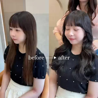 ロング カラー 韓国ヘア🇰🇷 トヨキトキコのヘアスタイル
