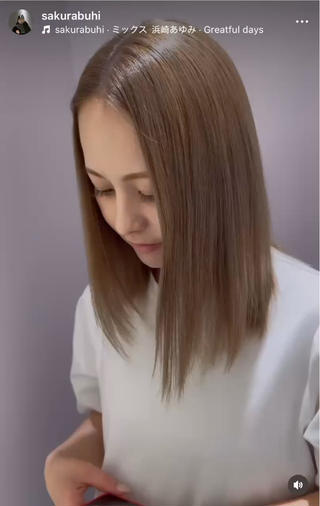 ミディアム カラー ito.北堀江所属・ito.北堀江　🌿 🧃🫧のり🧃🫧のヘアスタイル