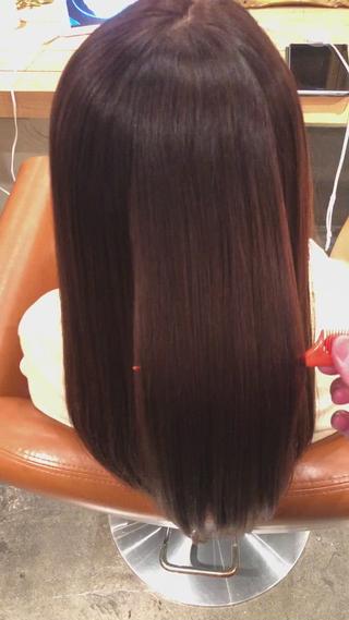 セミロング 韓国風カット/ 髪質改善 黒崎のヘアスタイル
