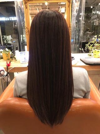 ロング カラー 韓国風カット/ 髪質改善 黒崎のヘアスタイル