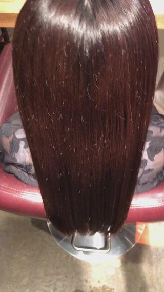 ロング 韓国風カット/ 髪質改善 黒崎のヘアスタイル