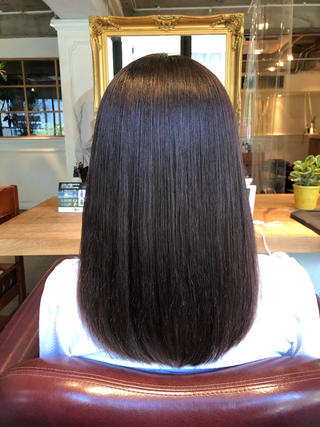 ミディアム 韓国風カット/ 髪質改善 黒崎のヘアスタイル