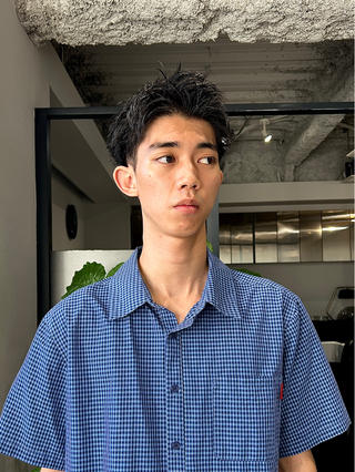 ショート メンズパーマ/メンズ カット/伊藤 げんのヘアスタイル