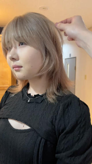 ミディアム Pia hair design所属・【Pia】 セナ/ハイトーンのヘアスタイル