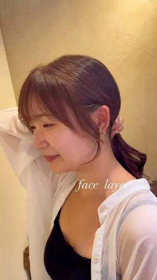 セミロング 🧡ミルクティー/ レイヤー🧡ショウナのヘアスタイル