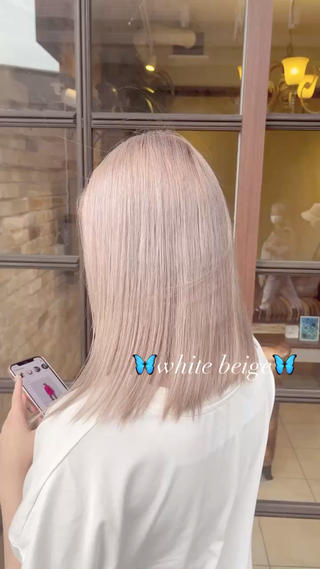 セミロング 🧡ミルクティー/ レイヤー🧡ショウナのヘアスタイル