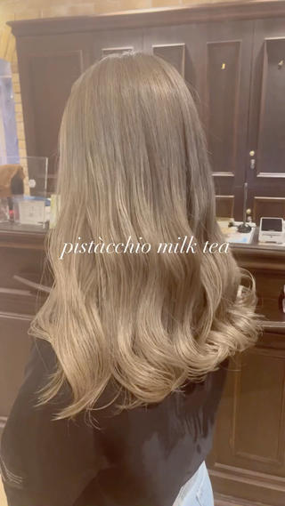 ロング 🧡ミルクティー/ レイヤー🧡ショウナのヘアスタイル