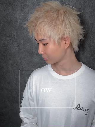 ショート カラー メンズ メンズサロン【owl 心斎橋】難波/アメ村のヘアスタイル