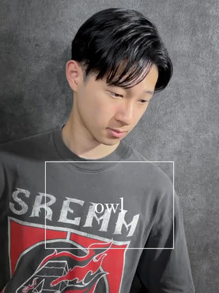 ショート パーマ メンズ メンズサロン【owl 心斎橋】難波/アメ村のヘアスタイル