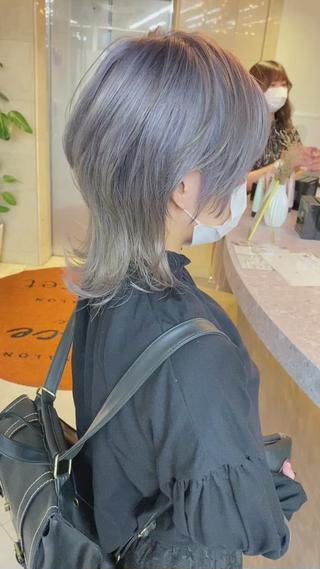 セミロング カラー メンズサロン【owl 心斎橋】難波/アメ村のヘアスタイル