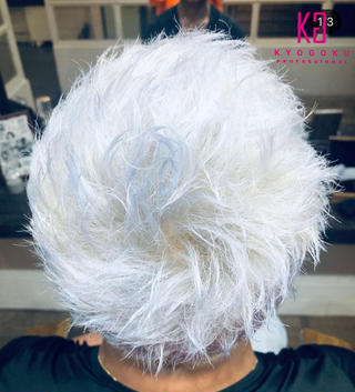 ホワイトカラー
Wカラーテクニックで
ブリーチ+ケアブリーチ2回