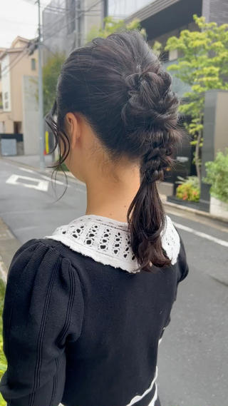 あみおろしは毛先長めに残すのがおすすめです 