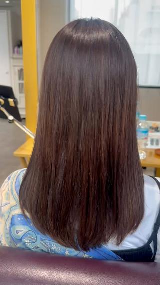 ロング カラー 艶カラー/縮毛矯正‎ 💛Sakiのヘアスタイル