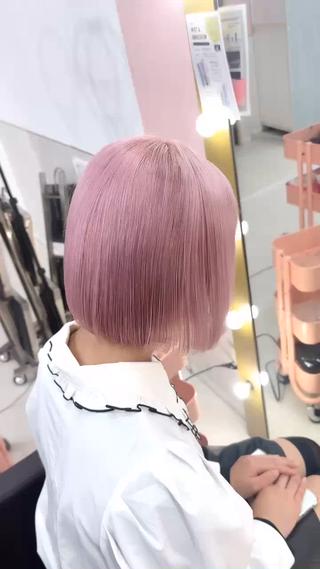 ショート カラー 【ピンク×ブロンド】 髪質改善/大和🎀のヘアスタイル