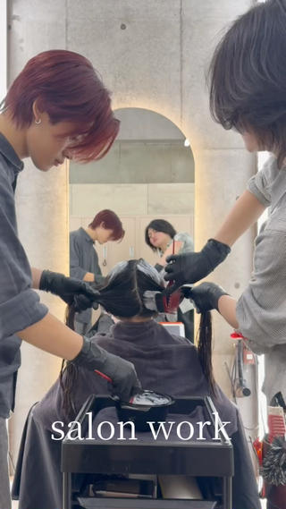 ミディアム カラー 垢抜けトレンド レイヤー🩵廣戸楓のヘアスタイル