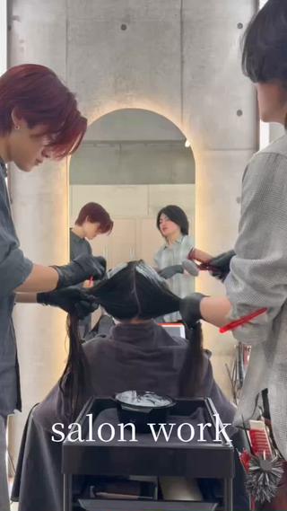 セミロング カラー 垢抜けトレンド レイヤー🩵廣戸楓のヘアスタイル