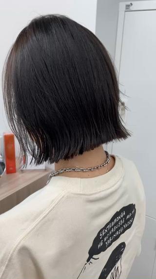 ミディアム レイヤーパーマ/ ショートパーマ/横浜のヘアスタイル