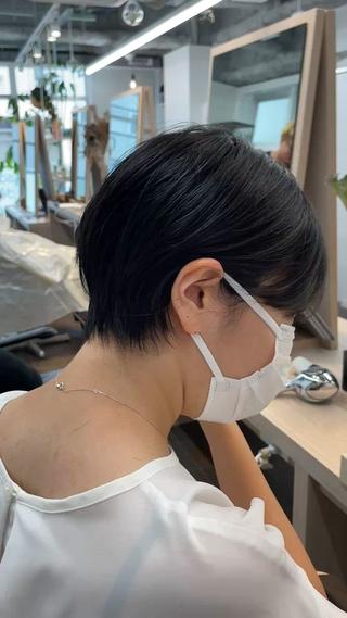 ショート レイヤーパーマ/ ショートパーマ/横浜のヘアスタイル