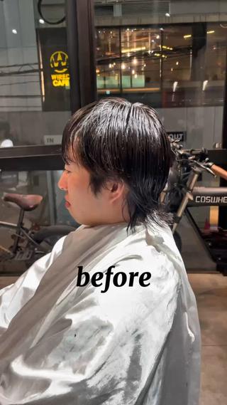 パーマ メンズ 大阪梅田メンズサロン メンズパーマ荒川琢磨のヘアスタイル