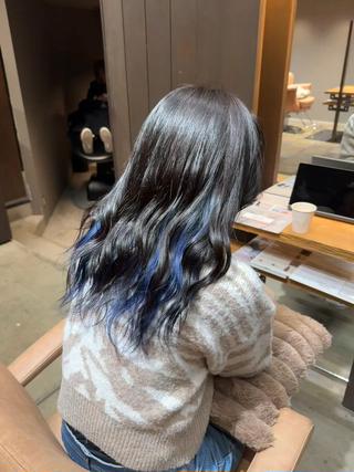 セミロング カラー the Help所属・朝斗/ブリーチ /エクステ/ギャルのヘアスタイル