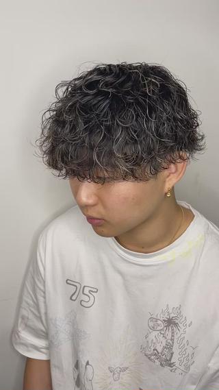 ショート パーマ メンズ 【men's Lapis横浜】海人のヘアスタイル