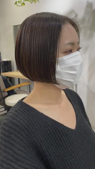 ショート カラー パーマ* 顔まわり似合わせのヘアスタイル