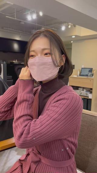 ショート カラー パーマ* 顔まわり似合わせのヘアスタイル