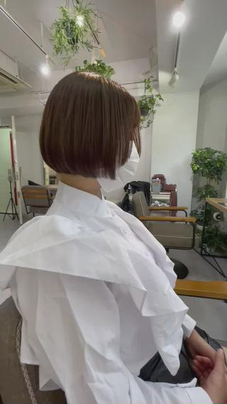 ショート カラー パーマ* 顔まわり似合わせのヘアスタイル