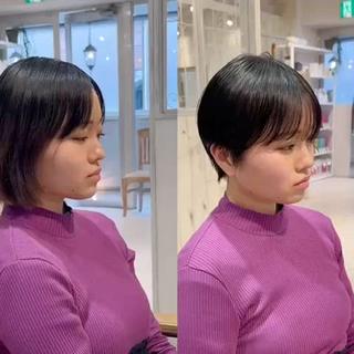 ショート 縮毛矯正/ショート/ レイヤー/畑中正敏のヘアスタイル