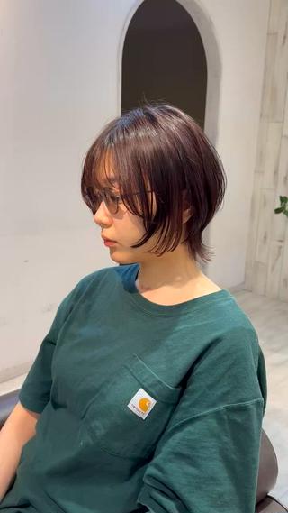 ショート 縮毛矯正/ショート/ レイヤー/畑中正敏のヘアスタイル