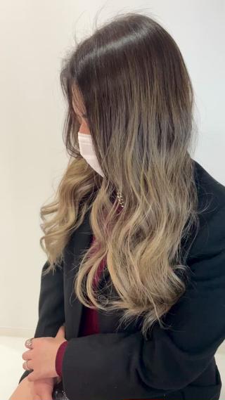 ミディアム カラー HIKARU副店長/ ✨️髪質改善のヘアスタイル