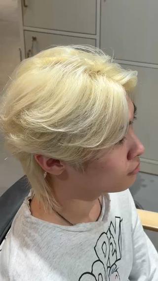 ミディアム カラー メンズ メンズカットパーマ ✂️ JOYAのヘアスタイル