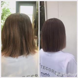 ミディアム 下條 真のヘアスタイル