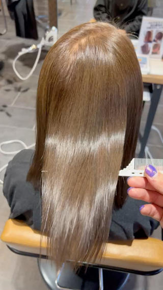 セミロング カラー ツヤ髪の匠/髪質改善 山本晃太のヘアスタイル