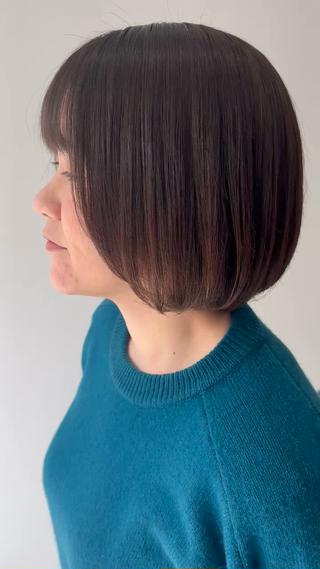 ショート カラー CoReまぁくん 癖毛お悩み専門のヘアスタイル