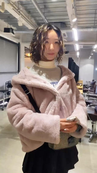 ミディアム パーマ steed tokyo所属・KOOKI スティードトーキョーのヘアスタイル