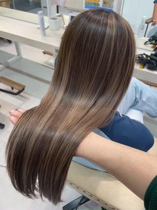 ロング かずや🍀/髪質改善 /艶髪カラー/眉毛のヘアスタイル