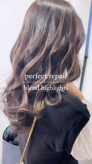 ロング カラー 髪質改善/縮毛矯正 レイヤー/松川匠のヘアスタイル