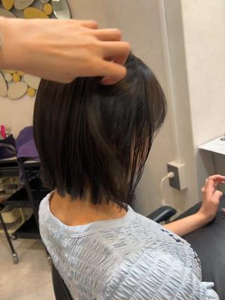 ショート 柔らか縮毛矯正/ボブ /Bonheur北林のヘアスタイル