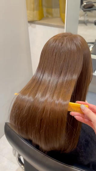 ロング 柔らかい縮毛矯正/ ボブ/北林のヘアスタイル