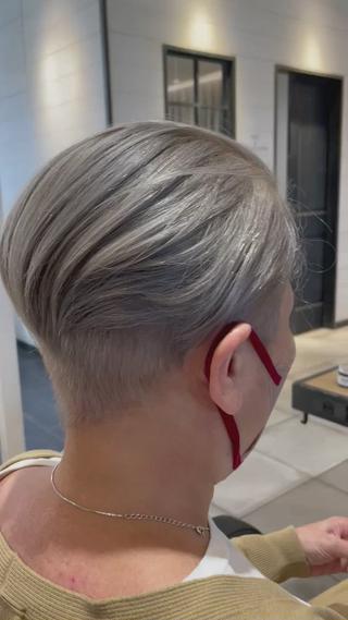 ショート カラー 渡部雄大 ショート／縮毛矯正のヘアスタイル