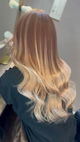 ロング カラー 横浜/エクステ特化× 艶カラー/あいかのヘアスタイル