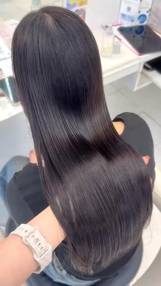 毎日のセットが楽になる髪質改善酸性ストレートです️ 