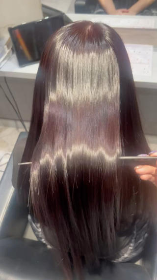 ロング 髪質改善カラー✖︎ 縮毛矯正✨️店長純大のヘアスタイル